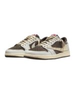 کتونی نایک ایر جردن وان تراویس اسکات ریورس موکا nike air jordan travis scott Reverse Mocha