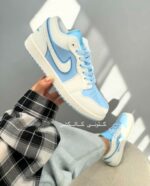 نایکی ایر جردن وان بدون ساق آیس بلو Nike Air Jordan 1 Low Ice Blue