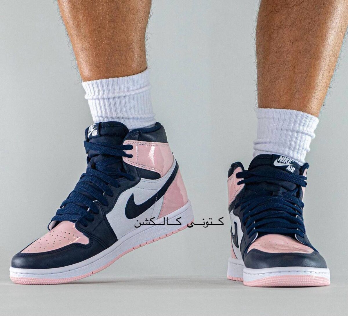 کتونی نایک ایر جردن وان ساقدار بابل گام Nike Air Jordan 1 High OG “BUBBLE GUM”